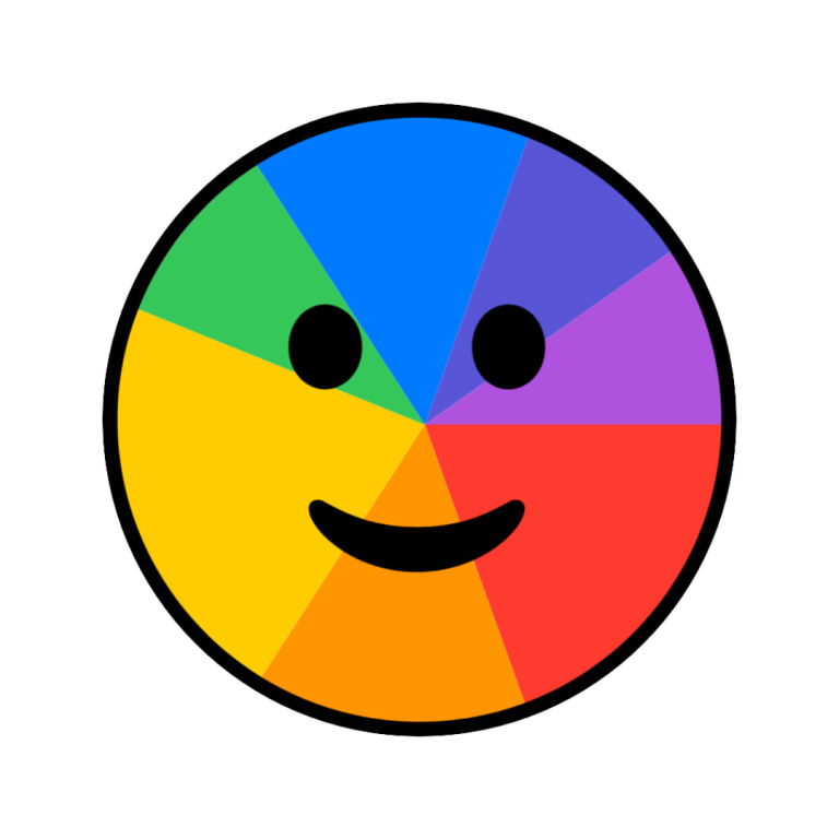 Colorful smiley logo